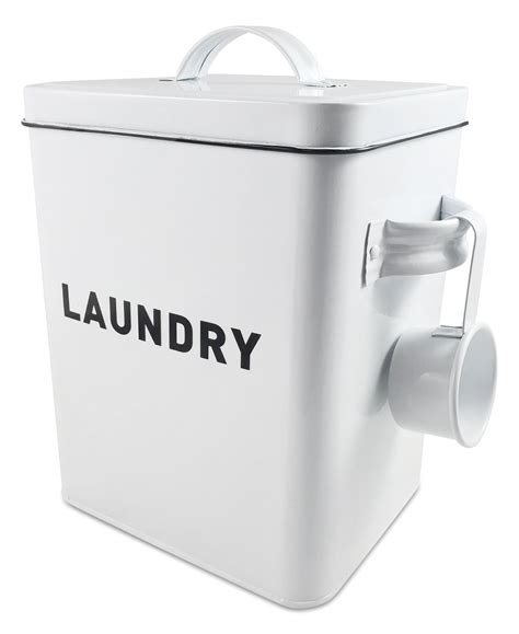 metal laundry powder box|metal laundry powder storage container.